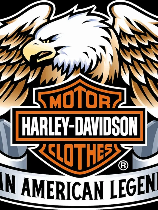 Harley Davidson Print Wanted Wallpaper