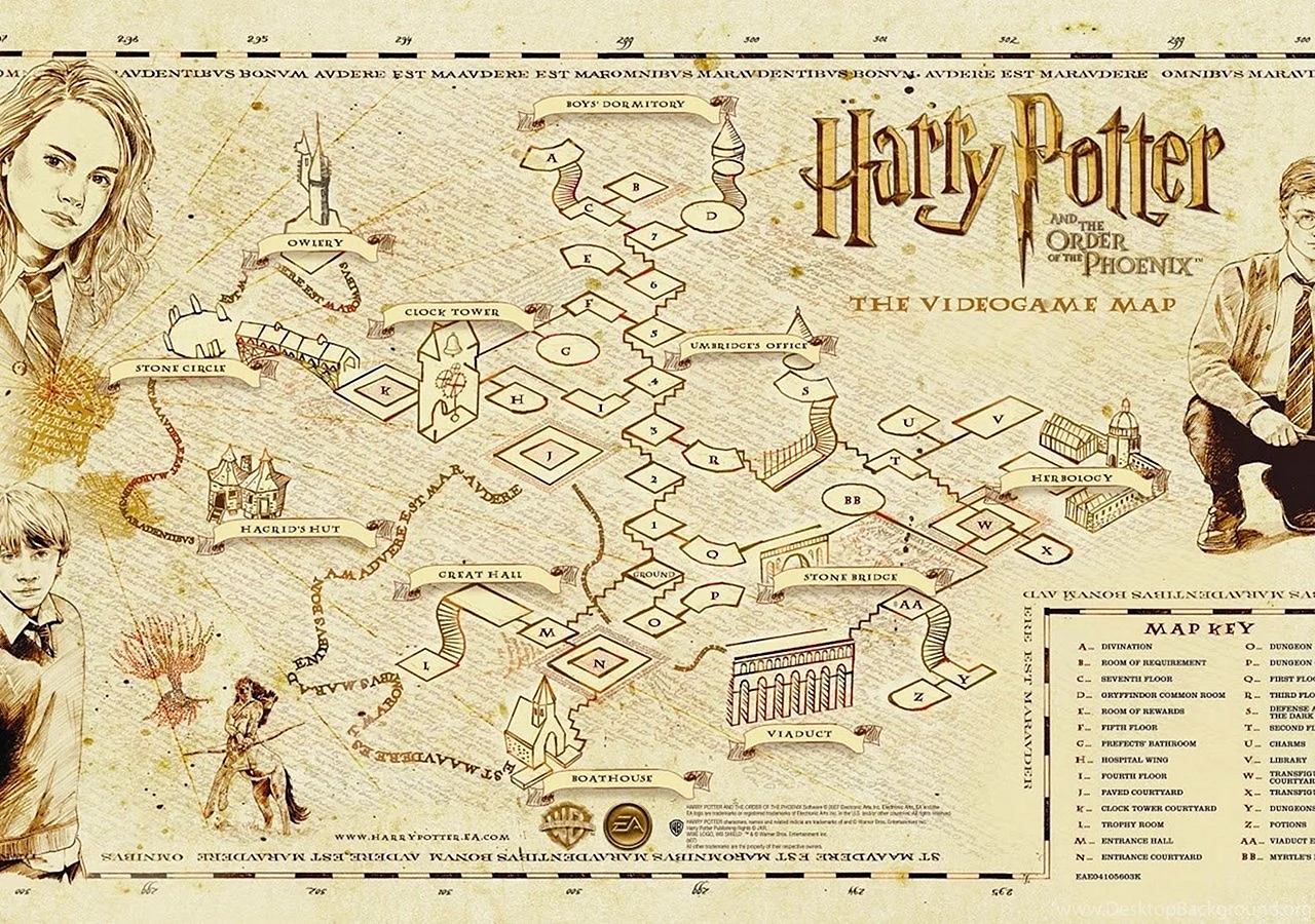 Harry Potter Marauders Map Wallpaper