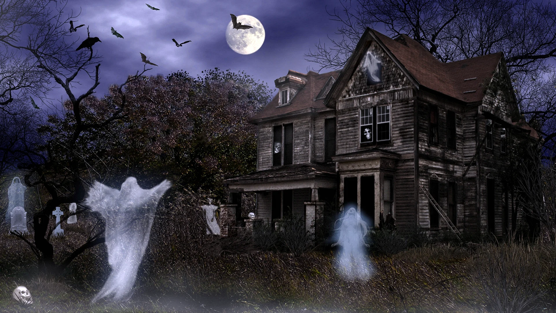 Haunted House Wallpaper