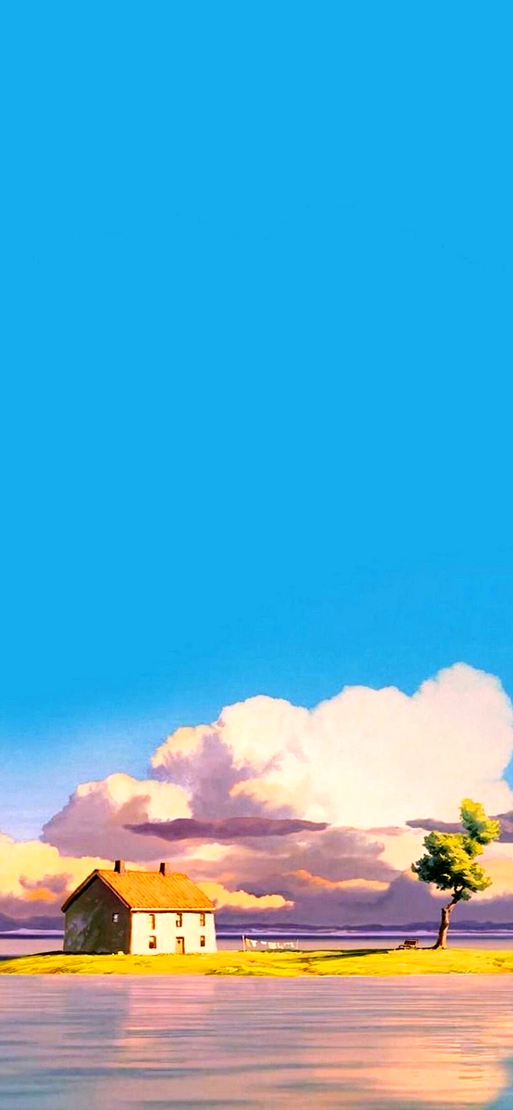 Hayao Miyazaki Anime Landscape Wallpaper For iPhone