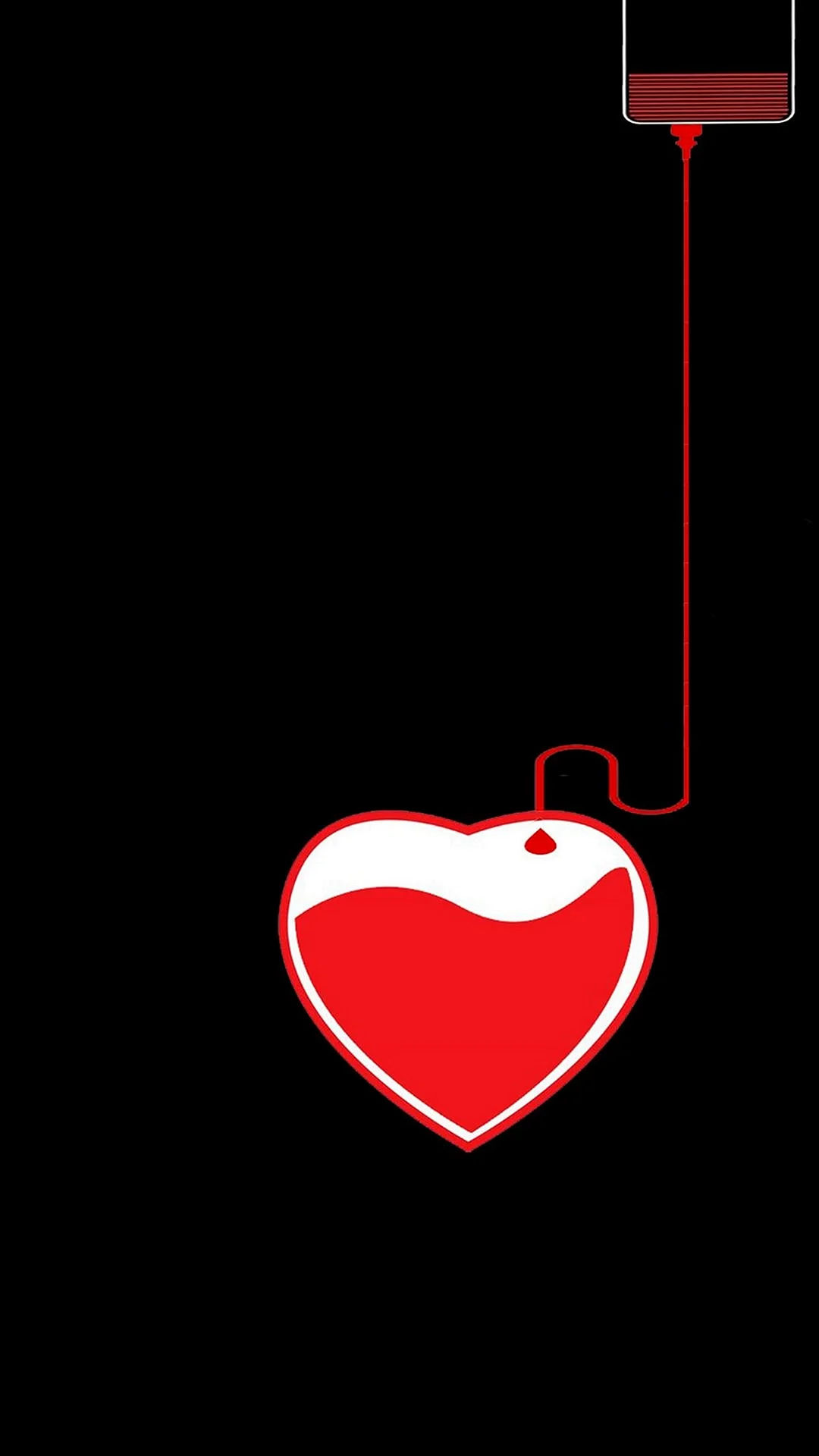 Heart Charging Wallpaper For iPhone