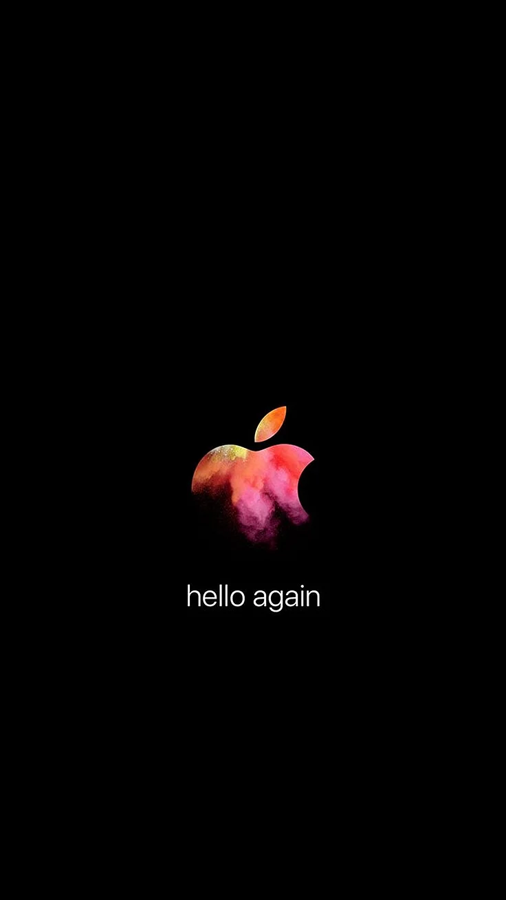 Hello Apple Wallpaper For iPhone