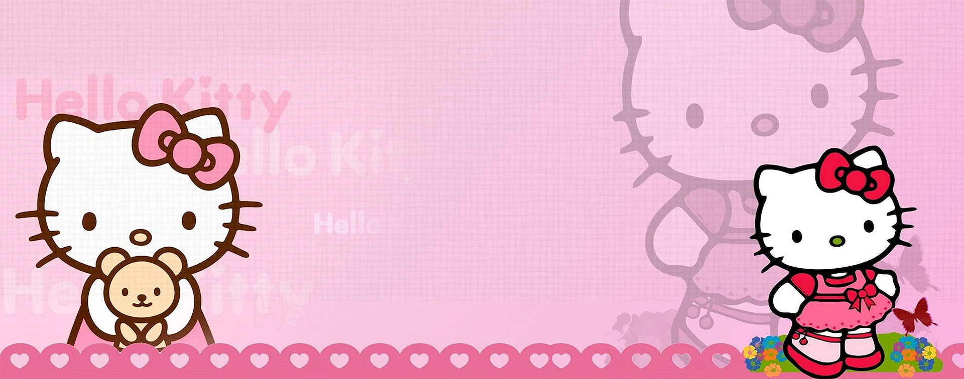 Hello Kitty Banner Wallpaper
