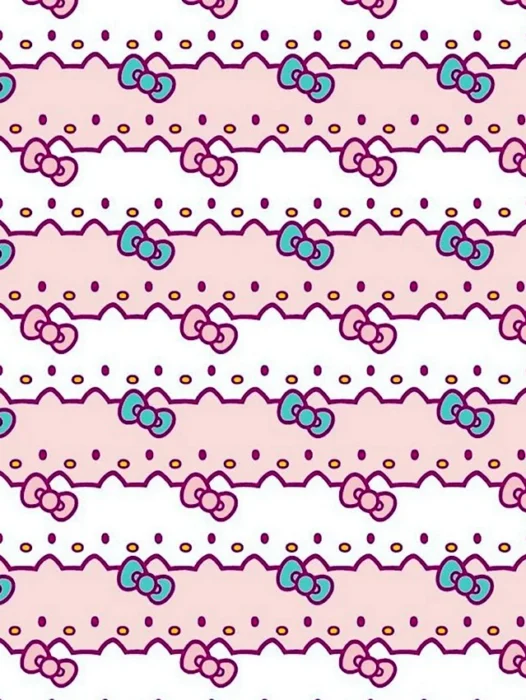 Hello Kitty Pattern Wallpaper