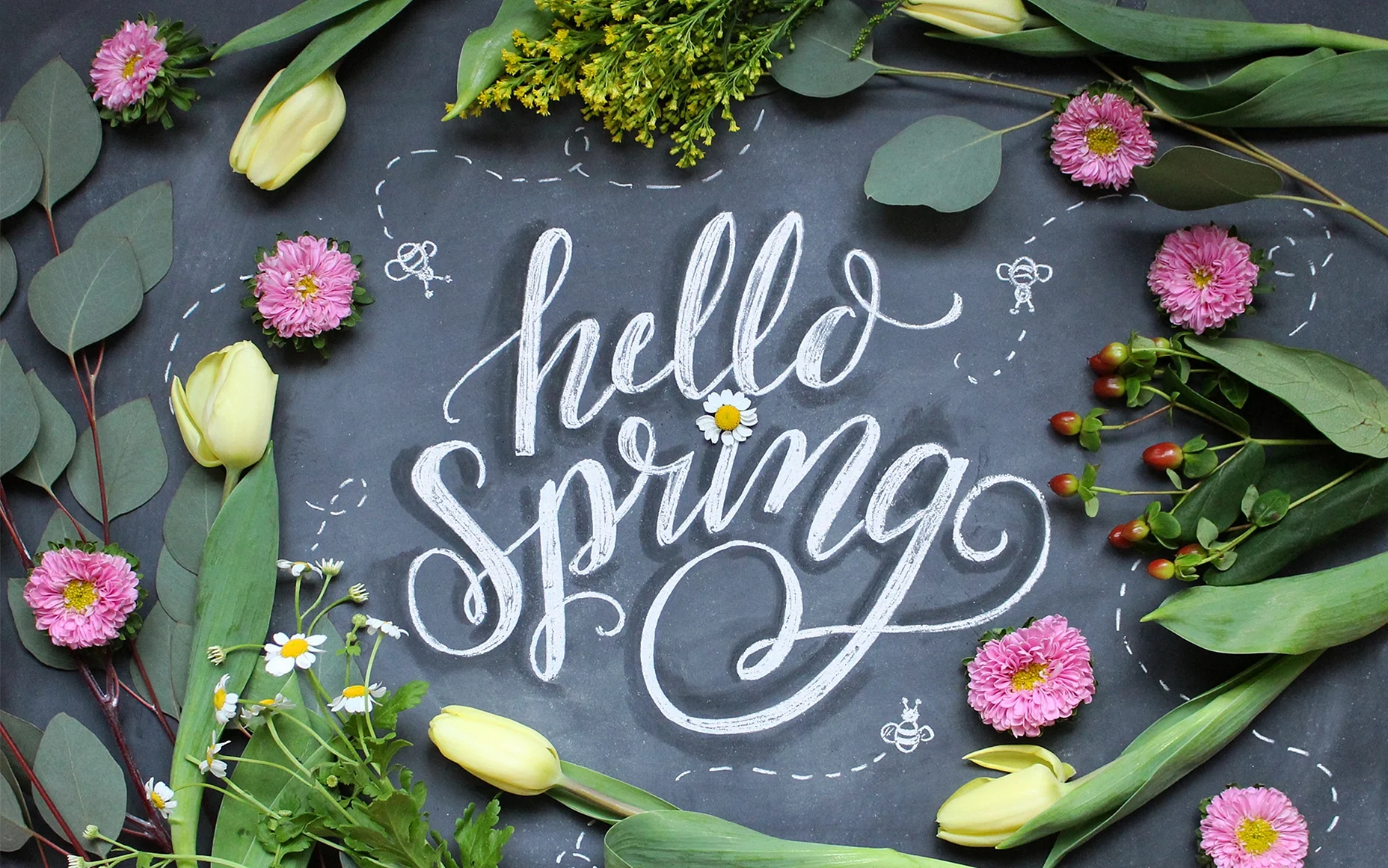 Hello Spring Wallpaper