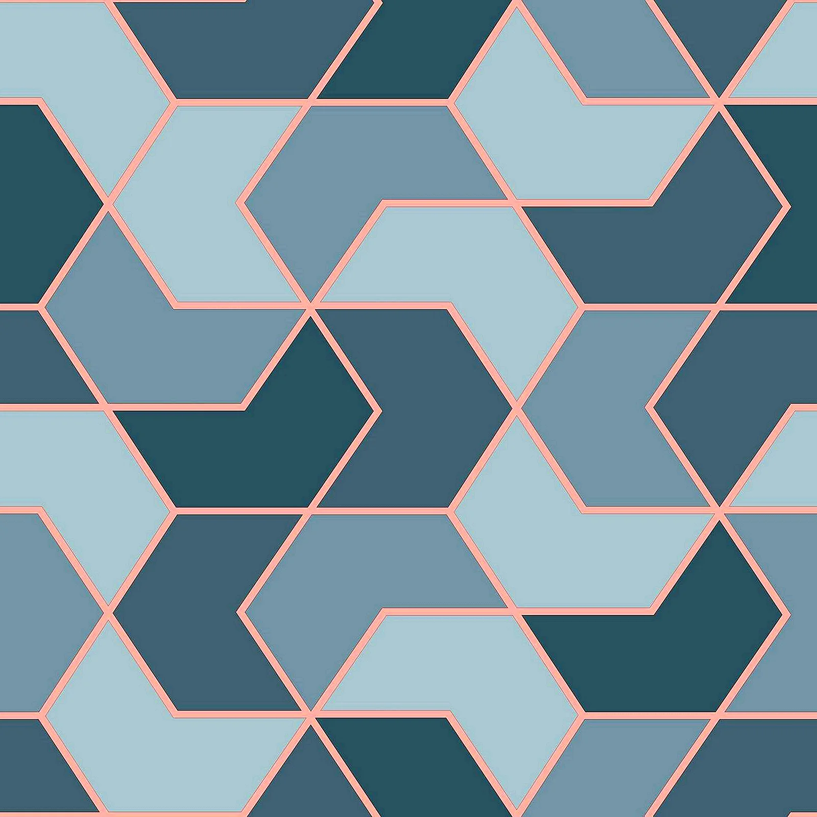 Hexagon Geometric Wallpaper