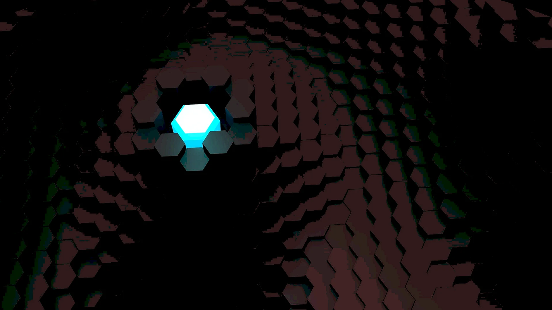 Hexagonal Black Wallpaper