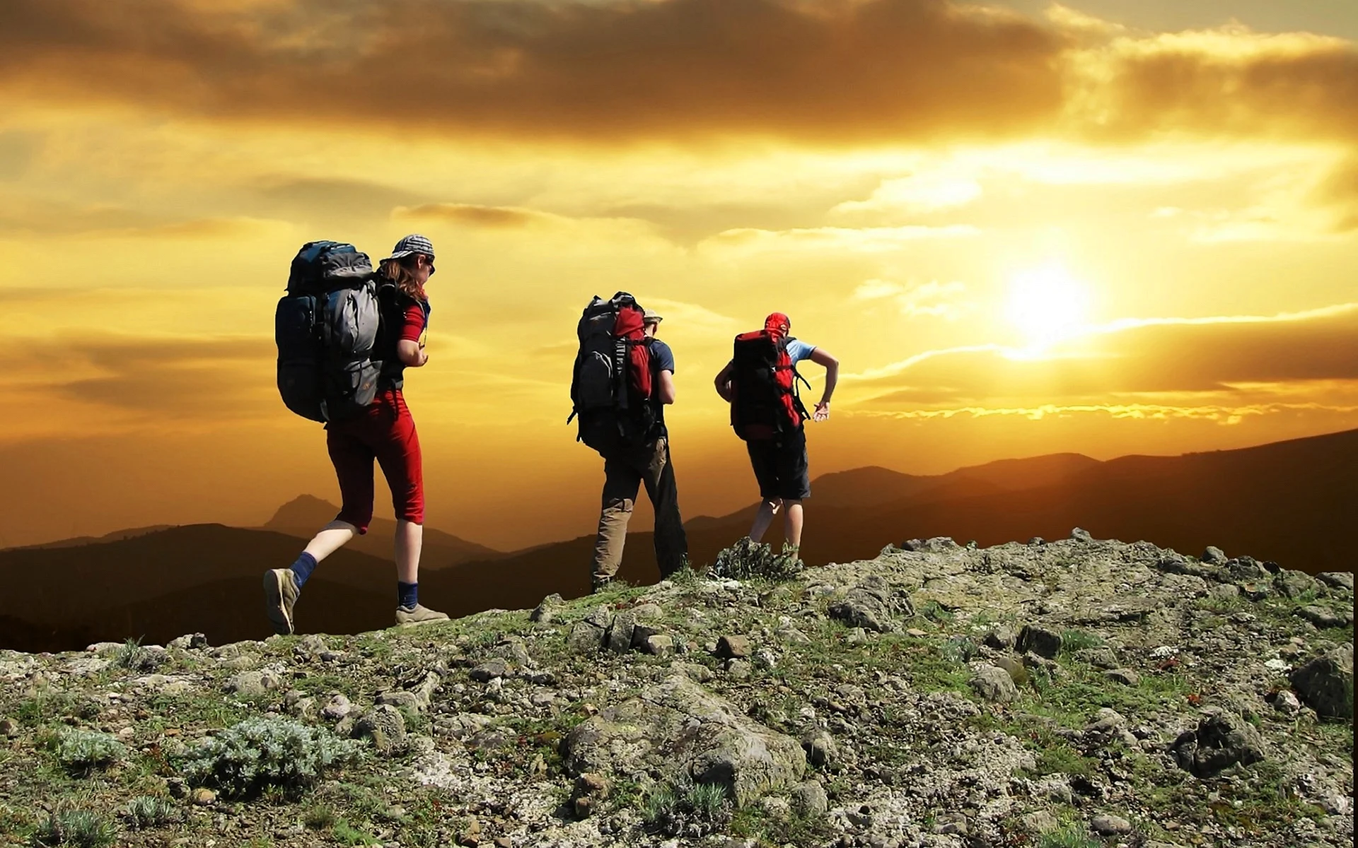 Hiking Trek Trekking Wallpaper