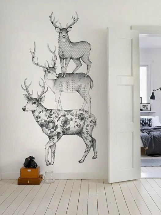 Home Decor Deer Wallpaper