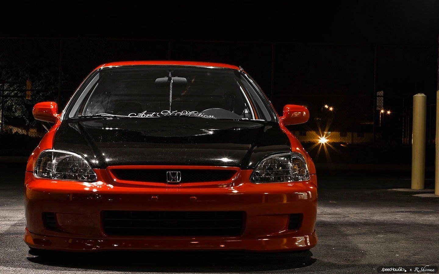 Honda Ek3 Civic Night Wallpaper