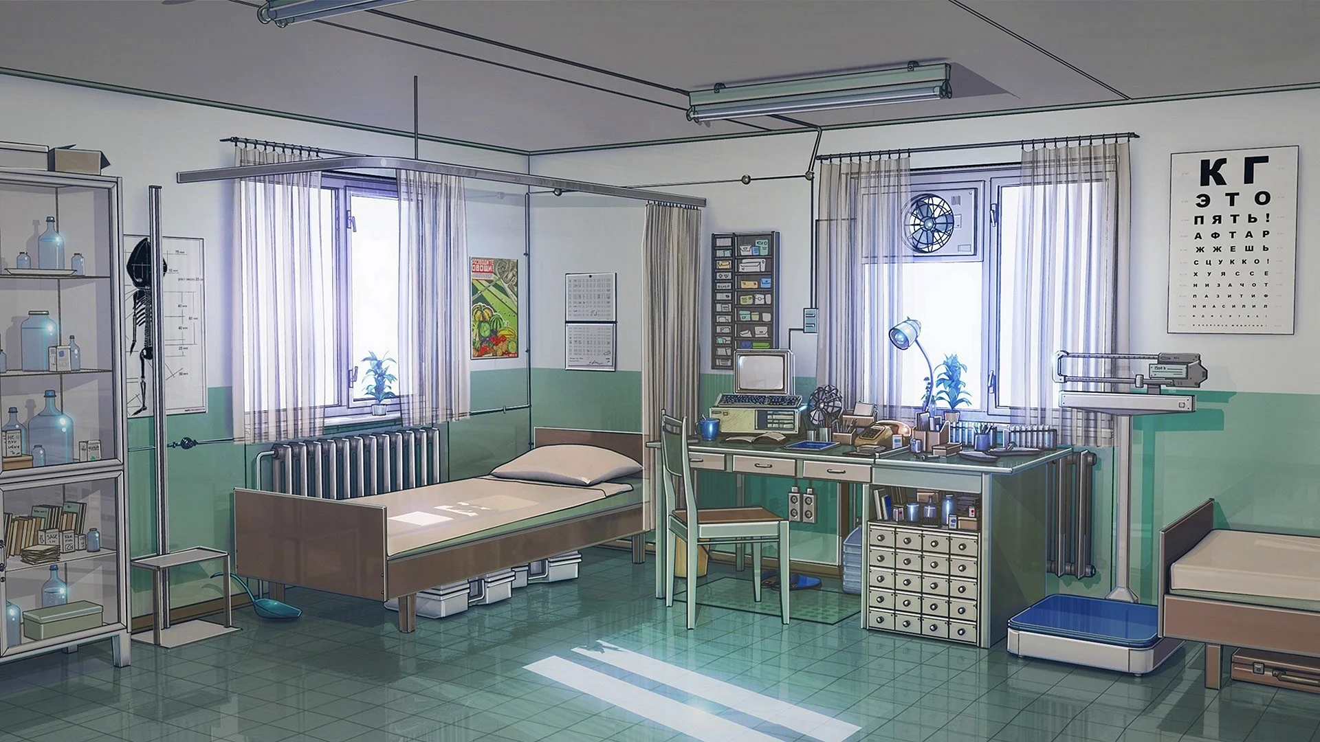 Hospital Anime Background Wallpaper