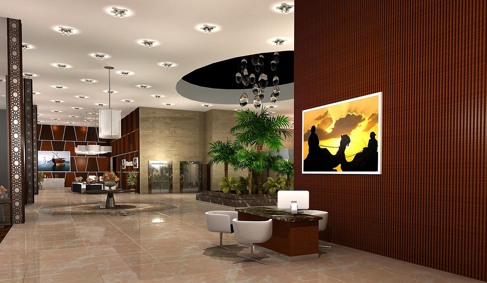 Hotel Lobby Wallpaper