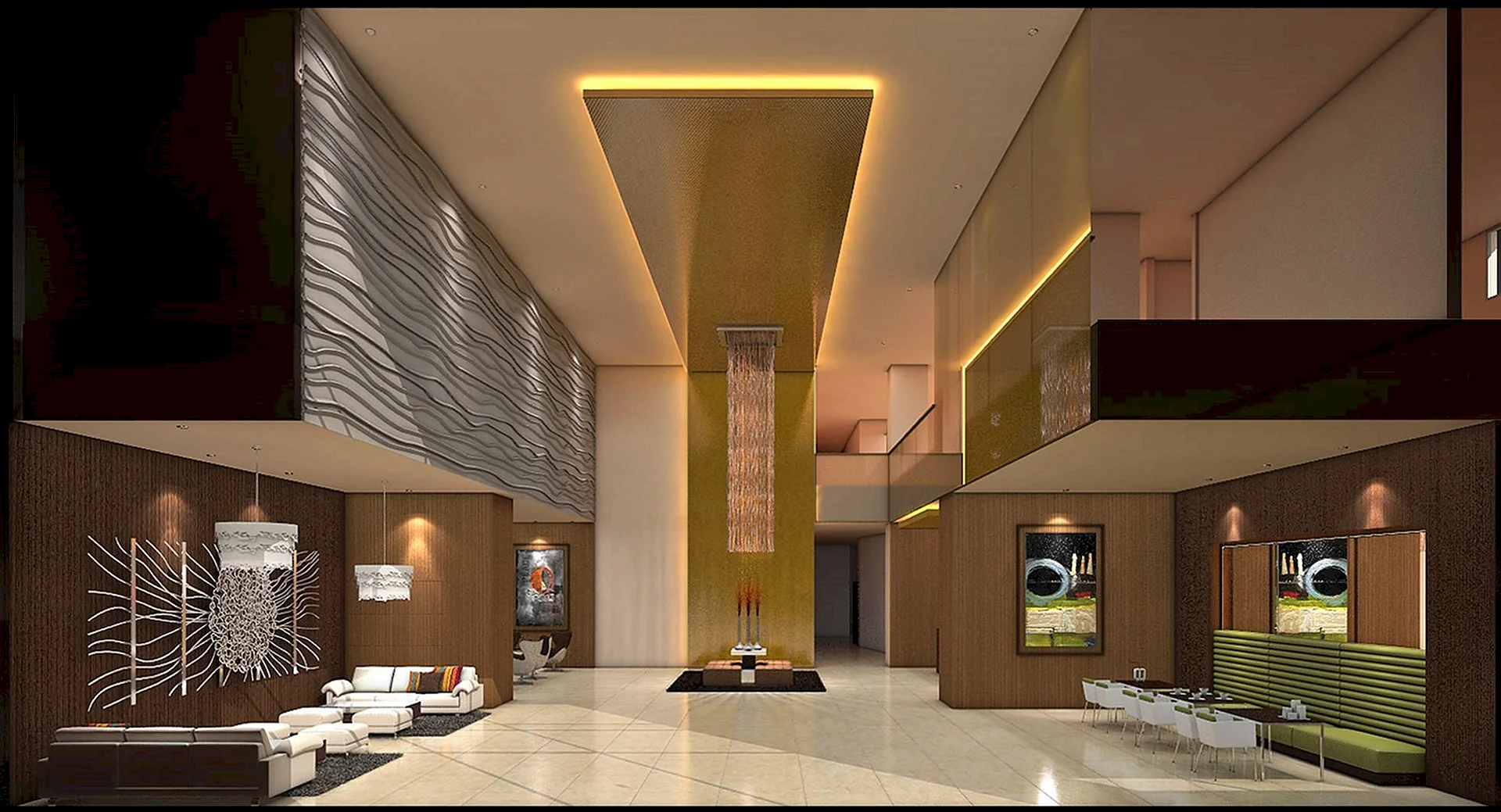 Hotel Lobby Ceiling Wallpaper