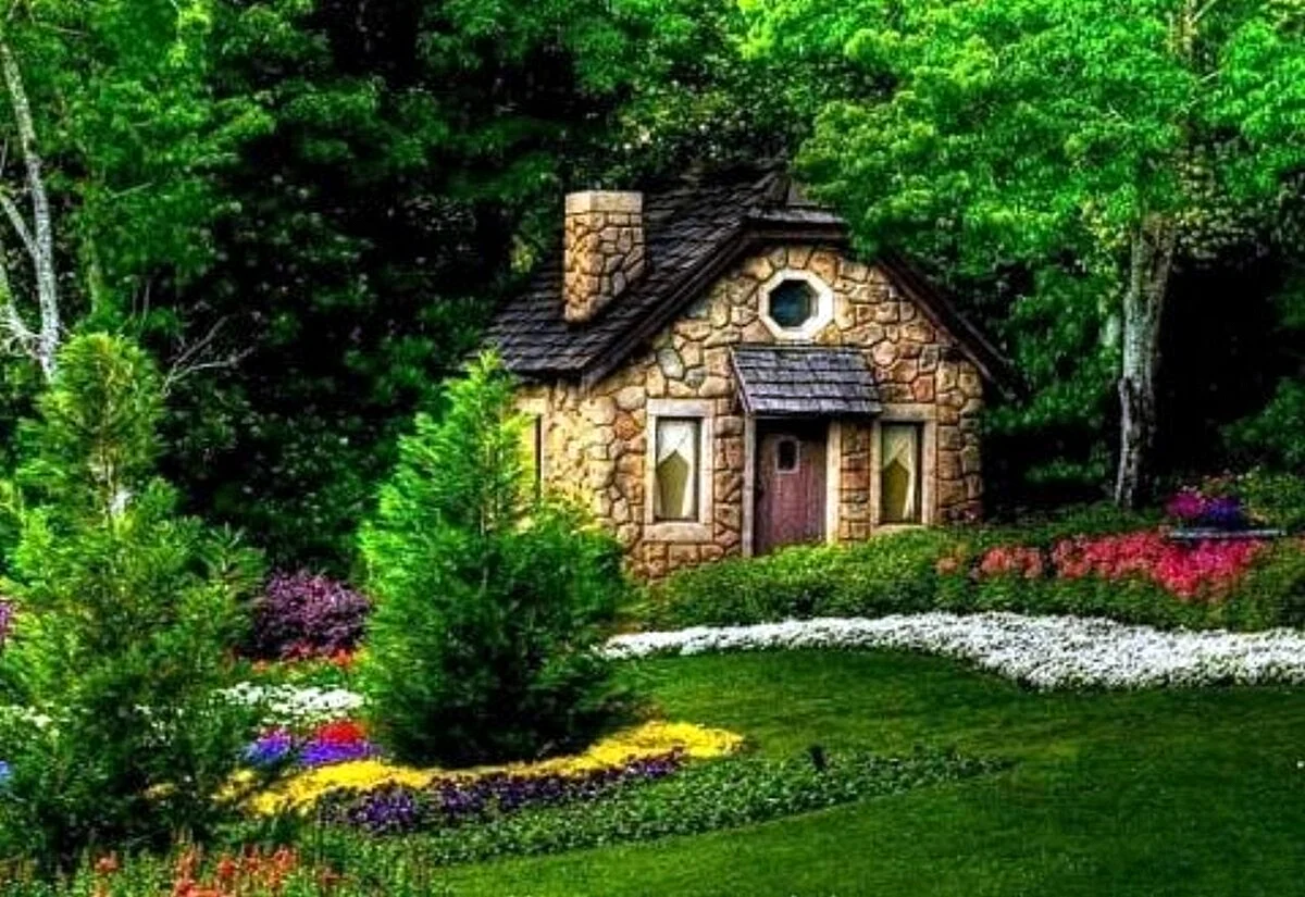 House In The Fairy Forest Wallpaper