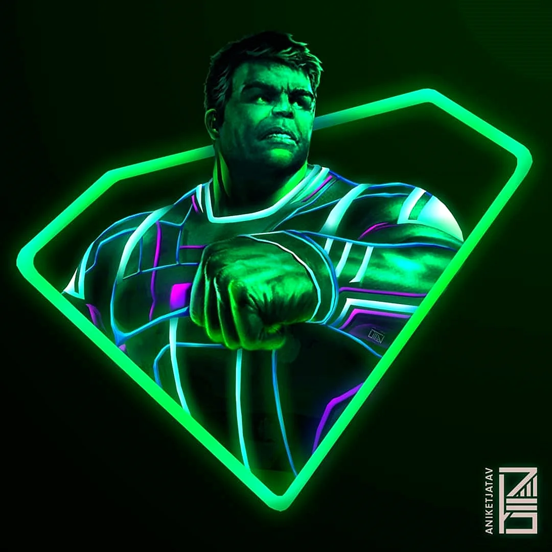 Hulk Neon Wallpaper