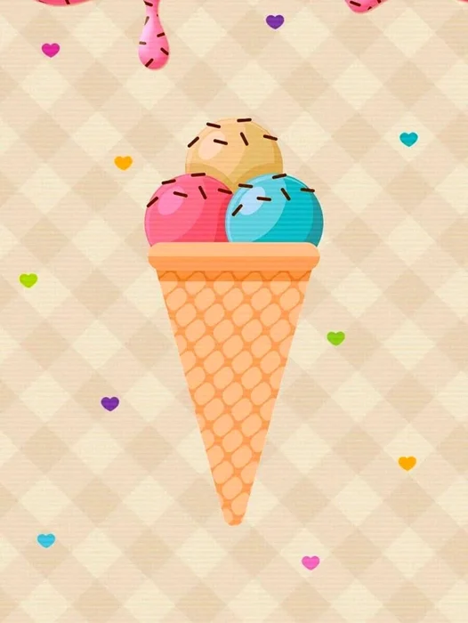 Ice Cream Background Wallpaper For iPhone
