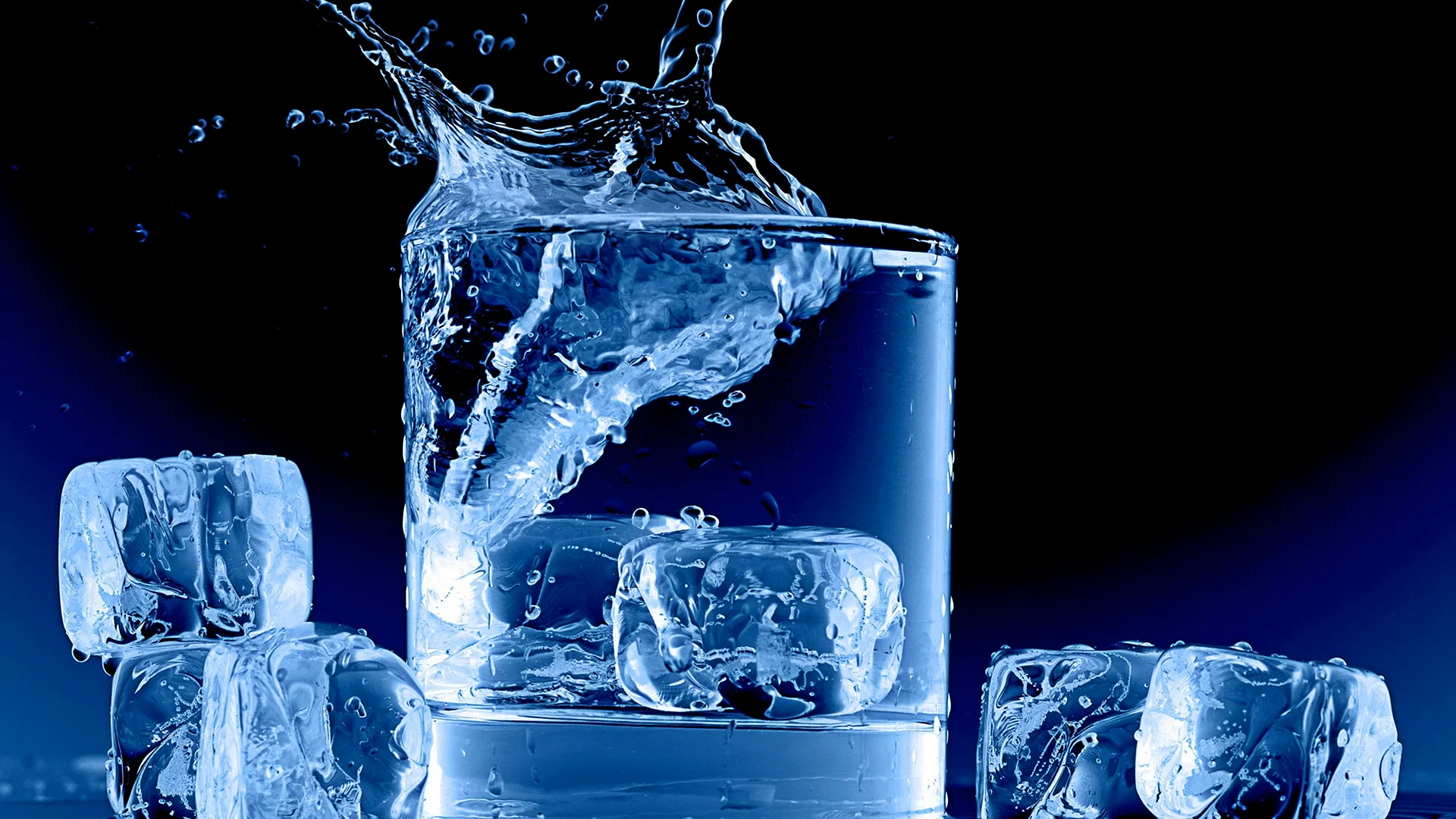 Ice Cube Water Wallpaper