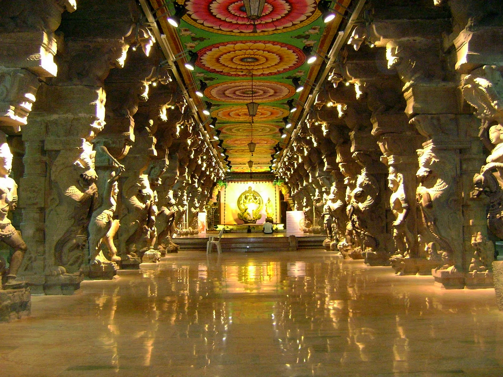 Indian Temple Inside Wallpaper