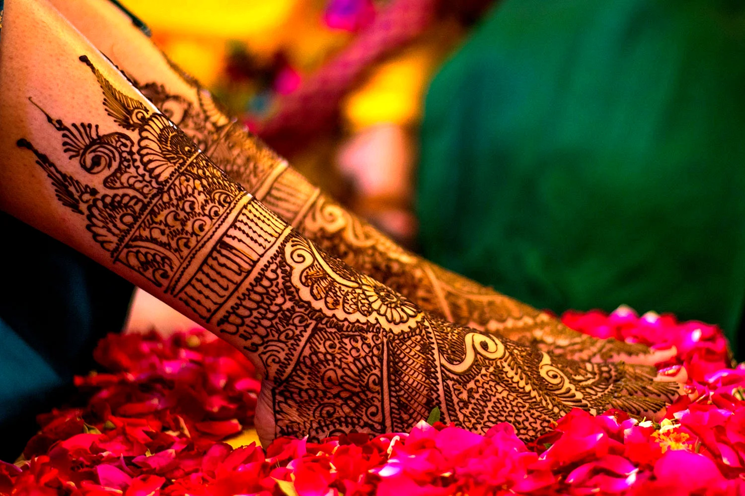 Indian Wedding Mehandi Design Wallpaper
