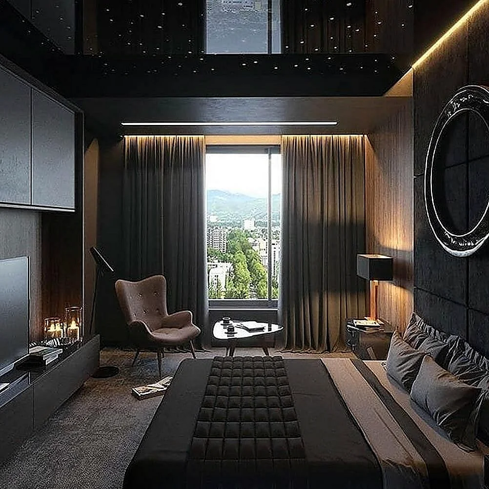 Interior Design Black Wallpaper