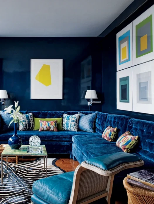 Interior Design Blue Wallpaper