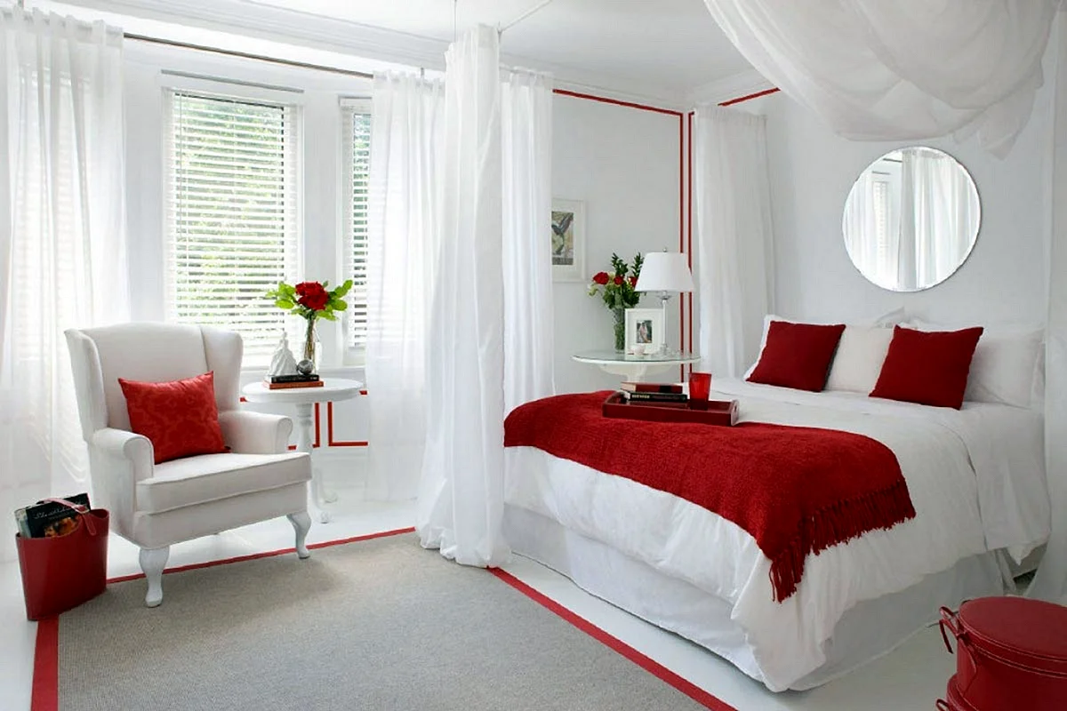 Interior Design Red And White Wallpaper