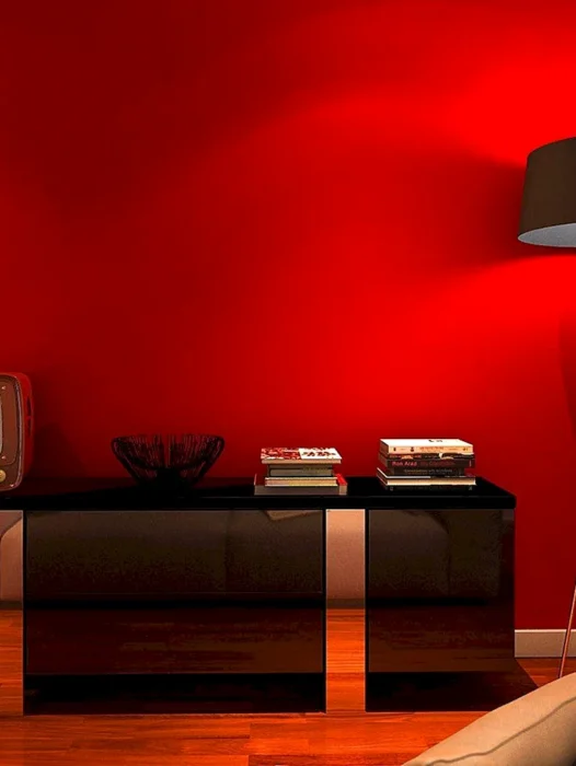 Interior Design Red Black Wallpaper