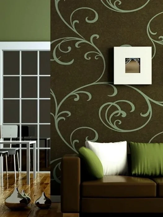 Interior Design Wall Green Wallpaper