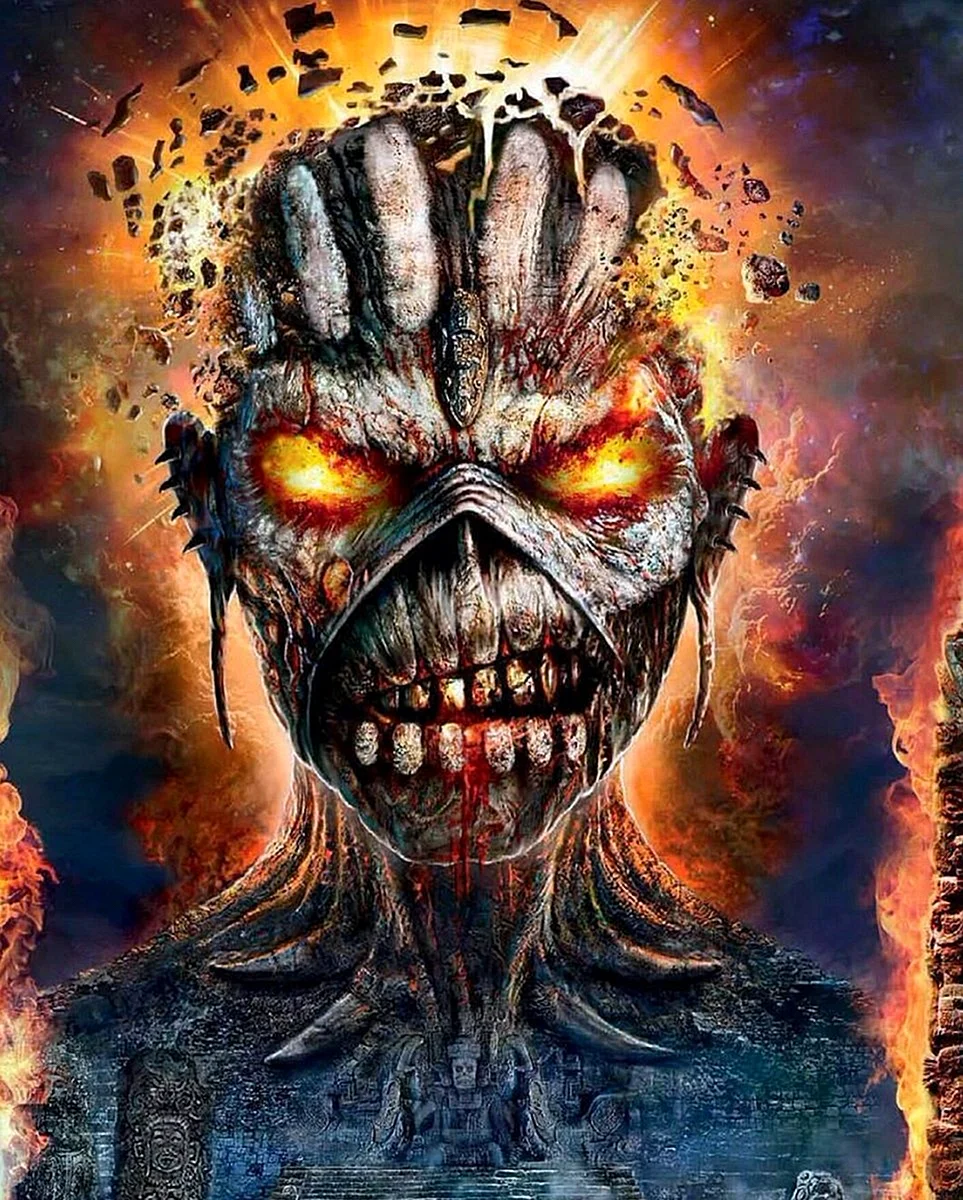 Iron Maiden Poster Wallpaper For iPhone