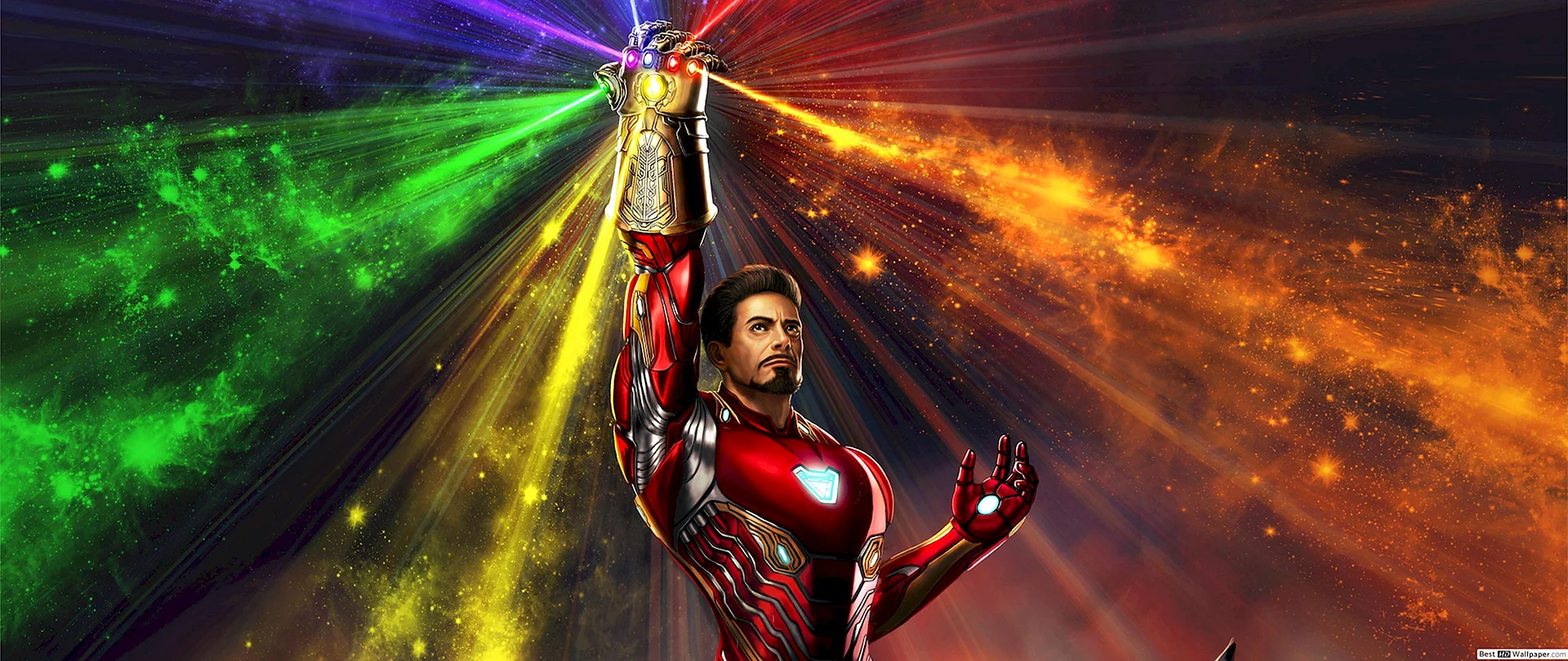 Iron Man Iron Gauntlet Endgame Wallpaper