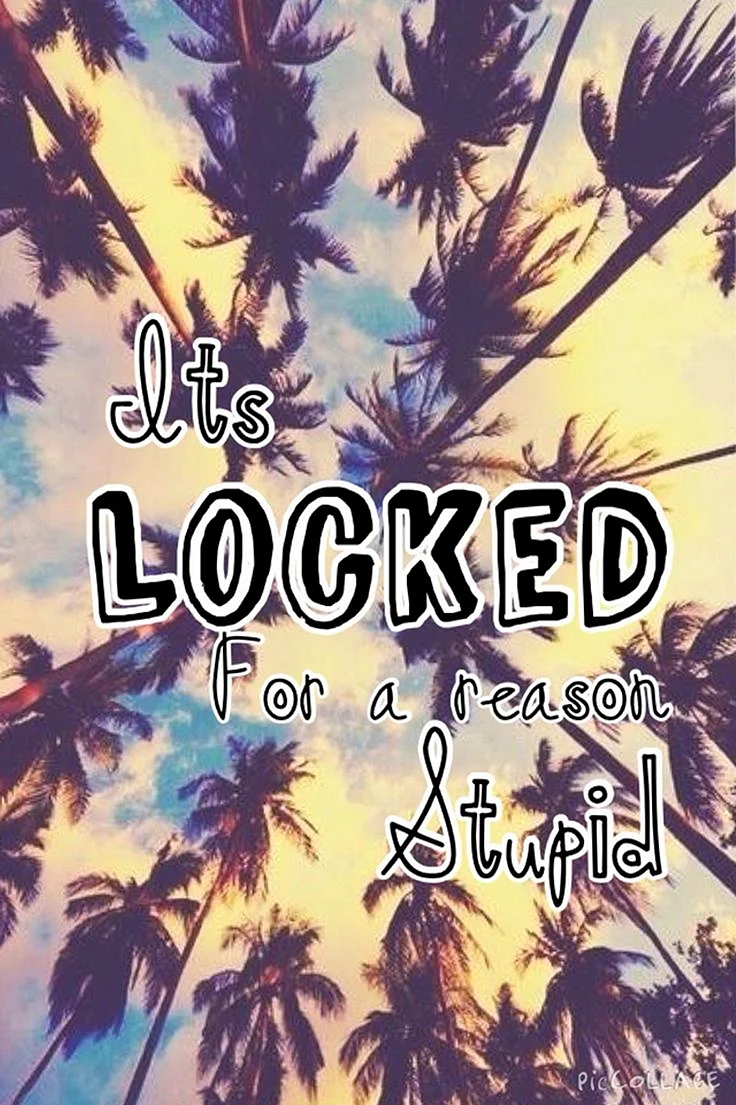 Is Locked For A Reason Wallpaper For iPhone