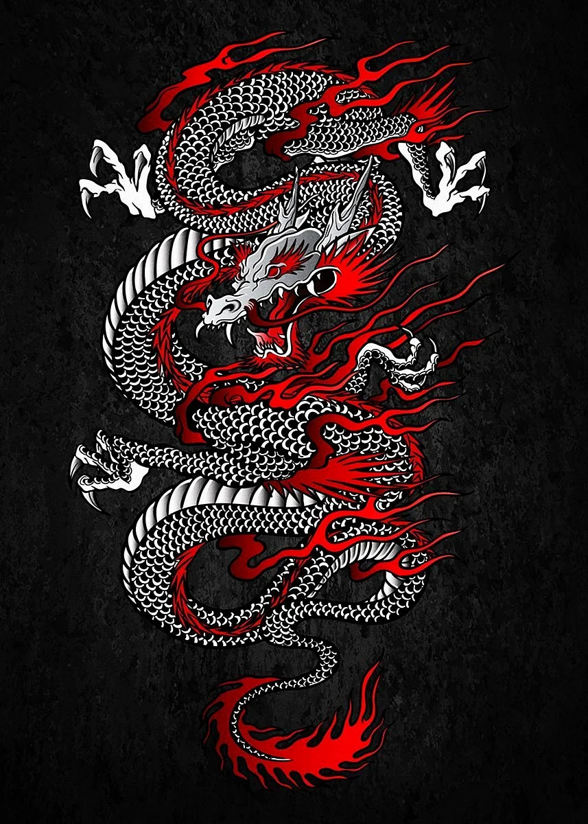 Japan Dragon Wallpaper For iPhone