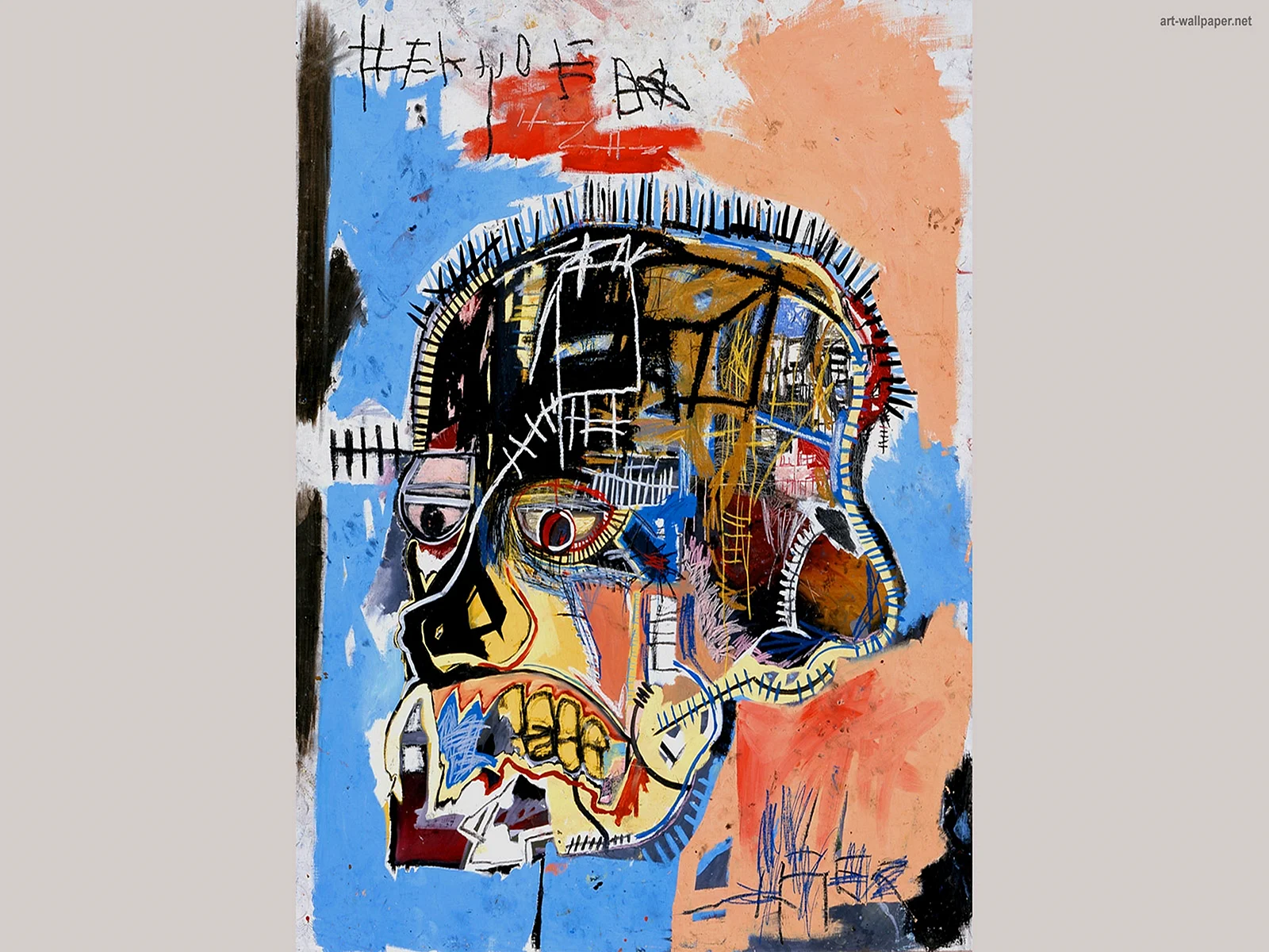 Jean Michel Basquiat Art Graffiti Wallpaper