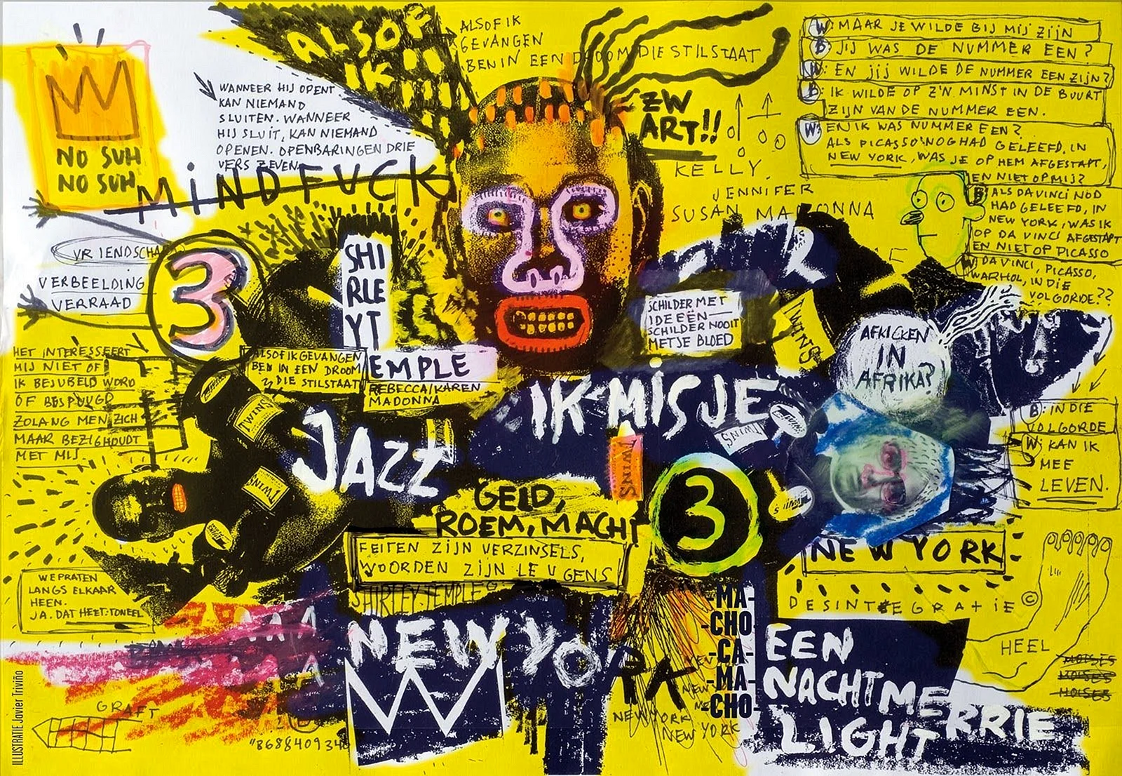 Jean Michel Basquiat Crown Wallpaper