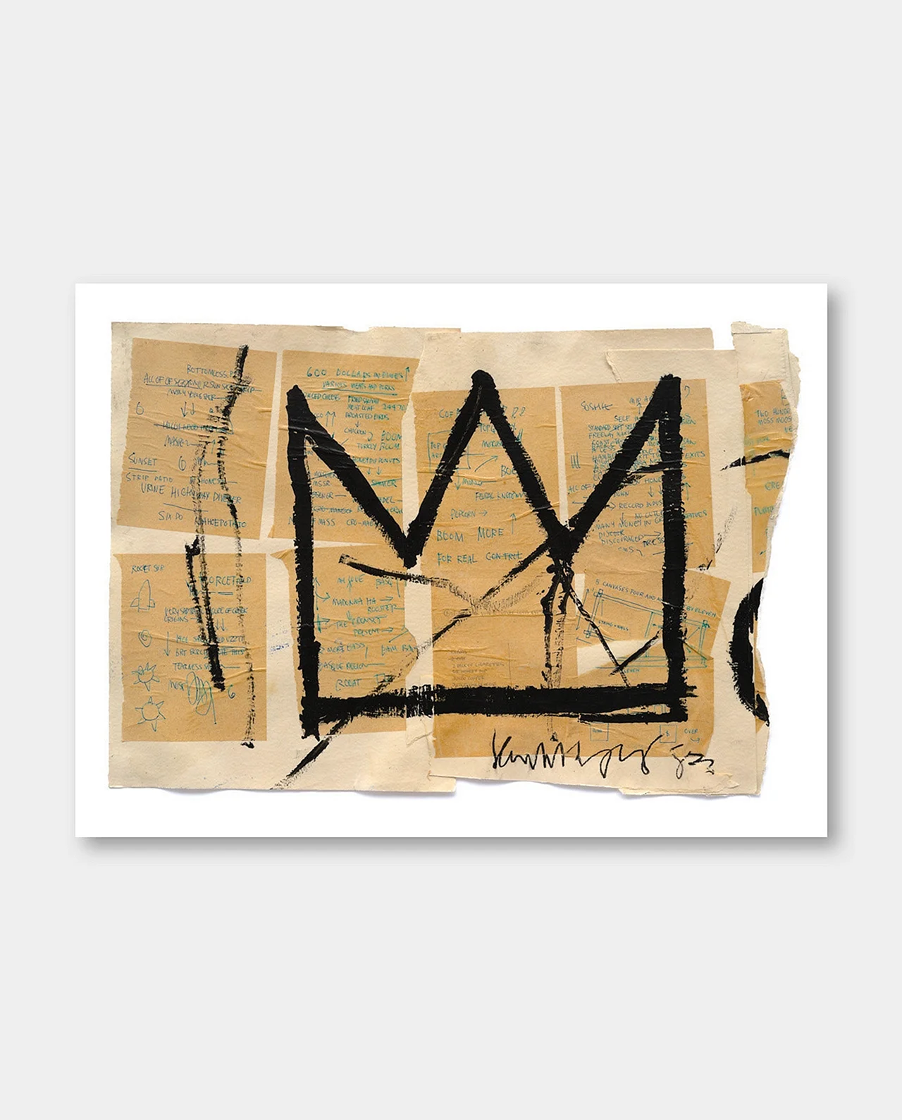 Jean Michel Basquiat Crown Wallpaper For iPhone
