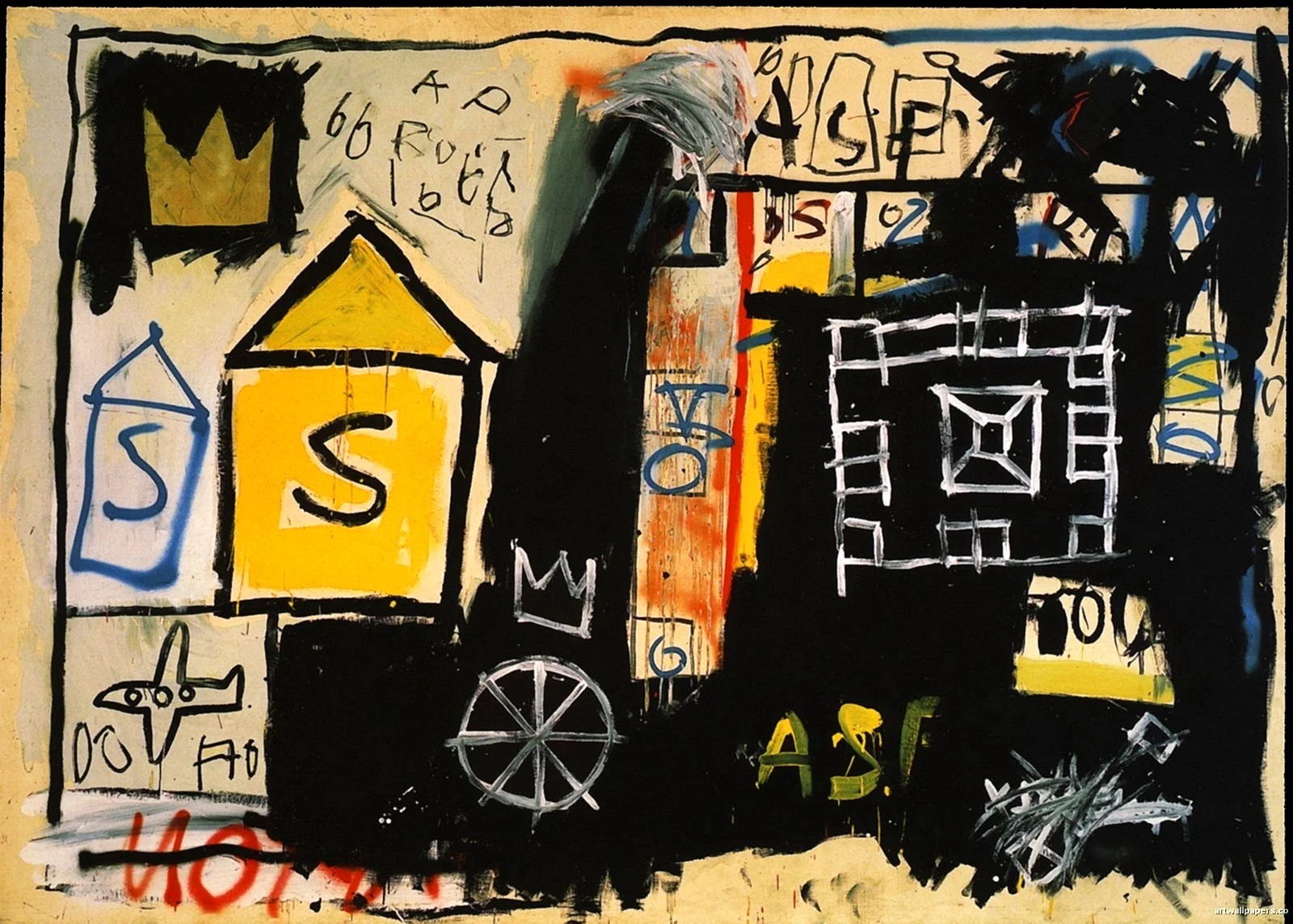 Jean-Michel Basquiat Works Wallpaper