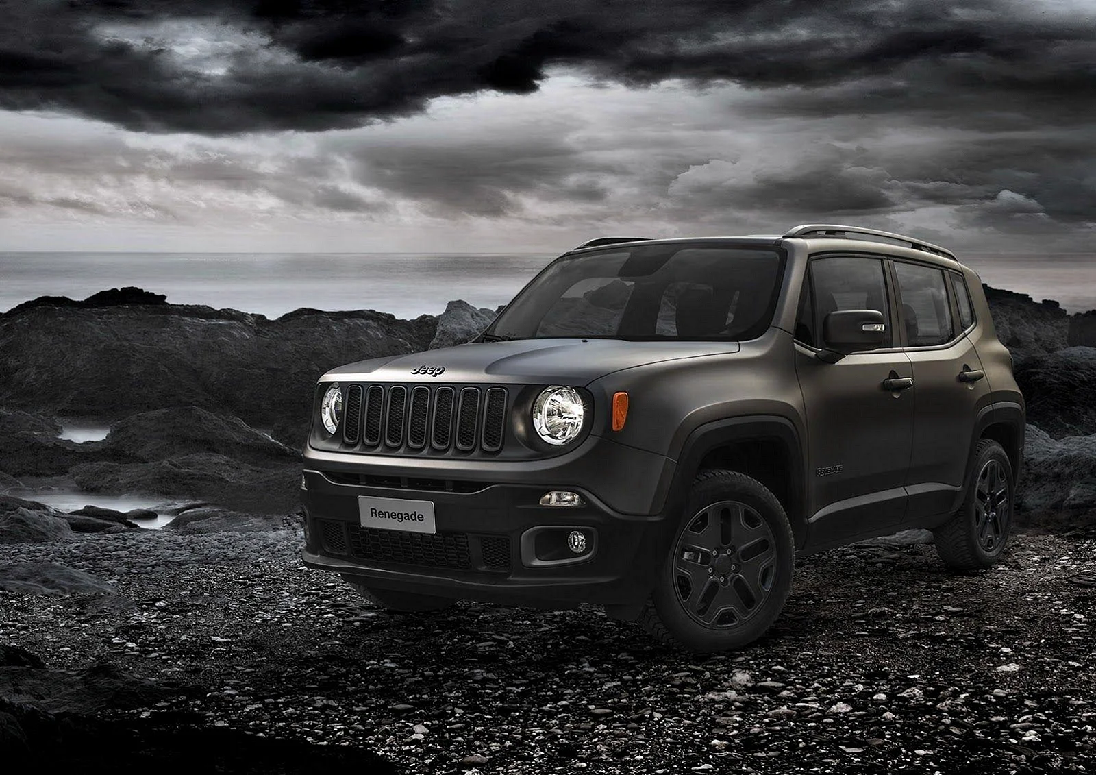 Jeep Renegade Night Eagle Wallpaper