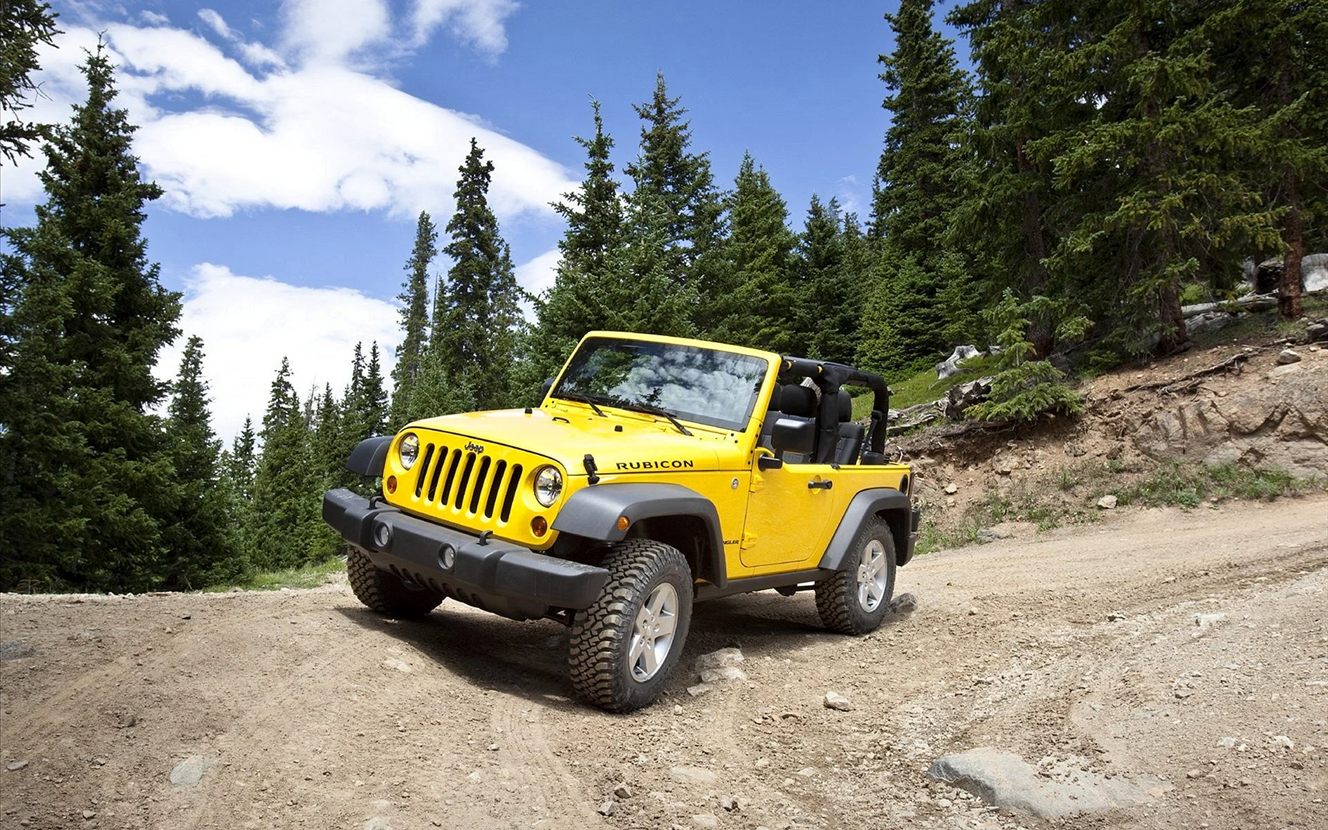 Jeep Wrangler Rubicon Yellow Wallpaper