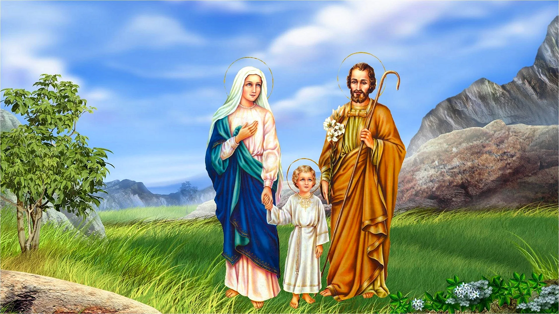 Jesus Holy Family Wallpaper
