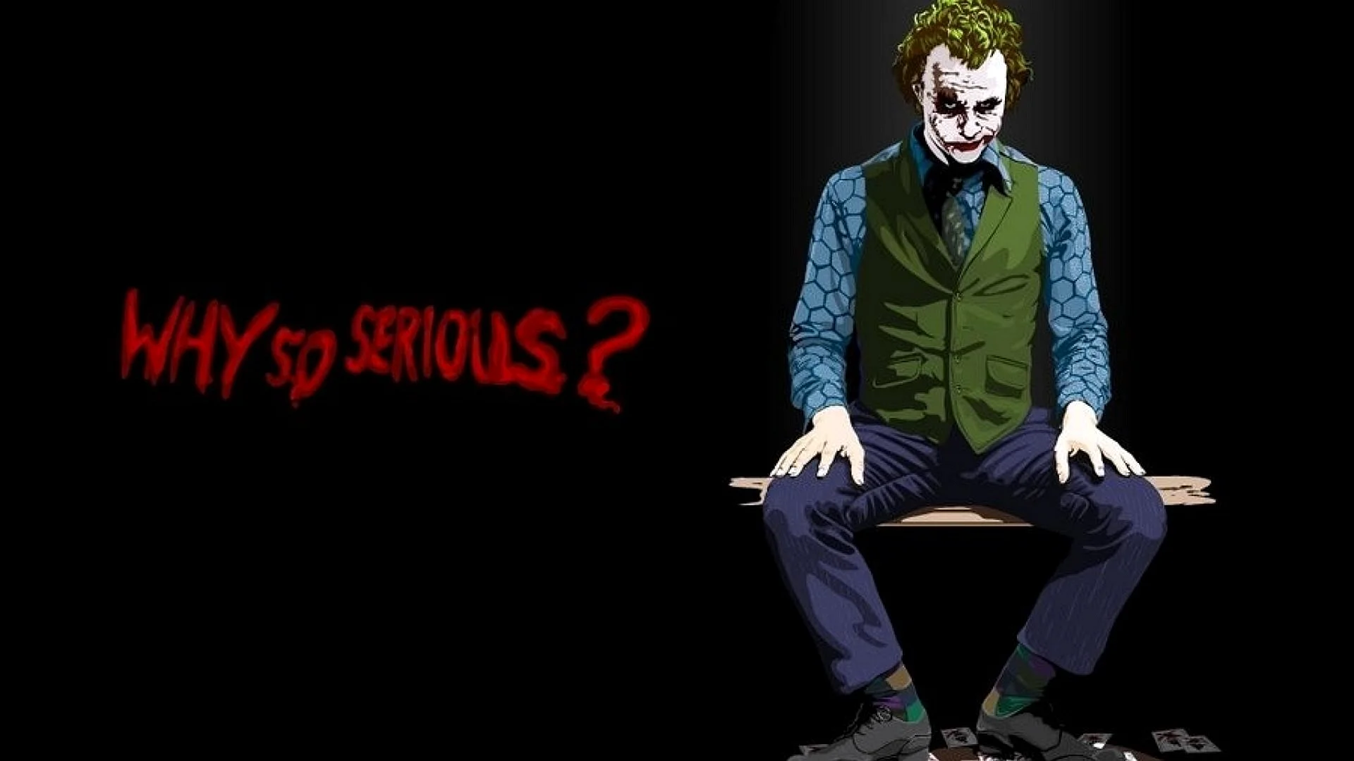 Joker And Laptop Wallpaper