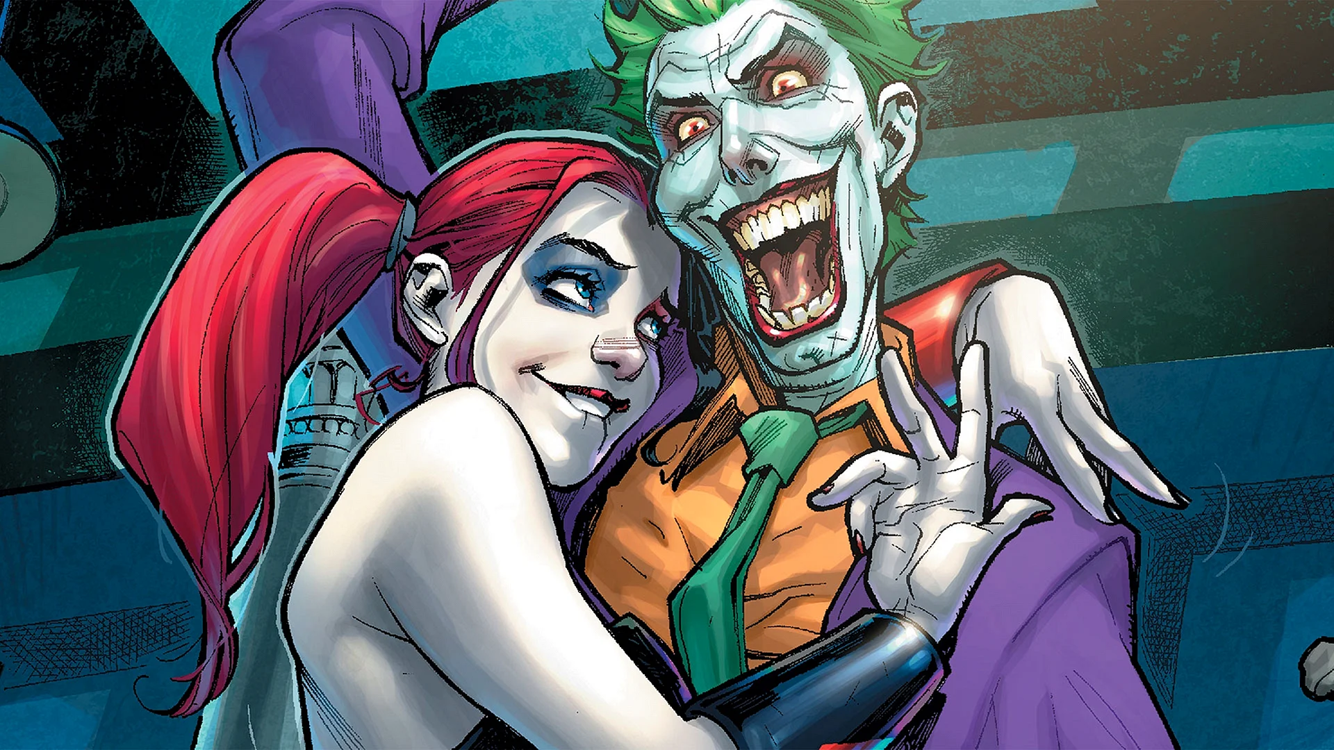 Joker Harley Comic Wallpaper