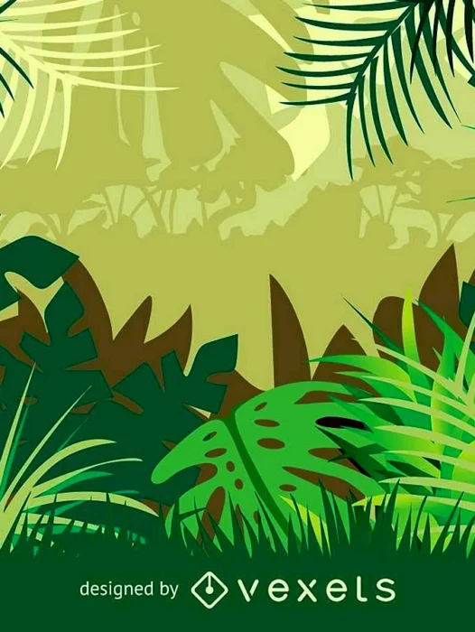 Jungle Background Vector Wallpaper