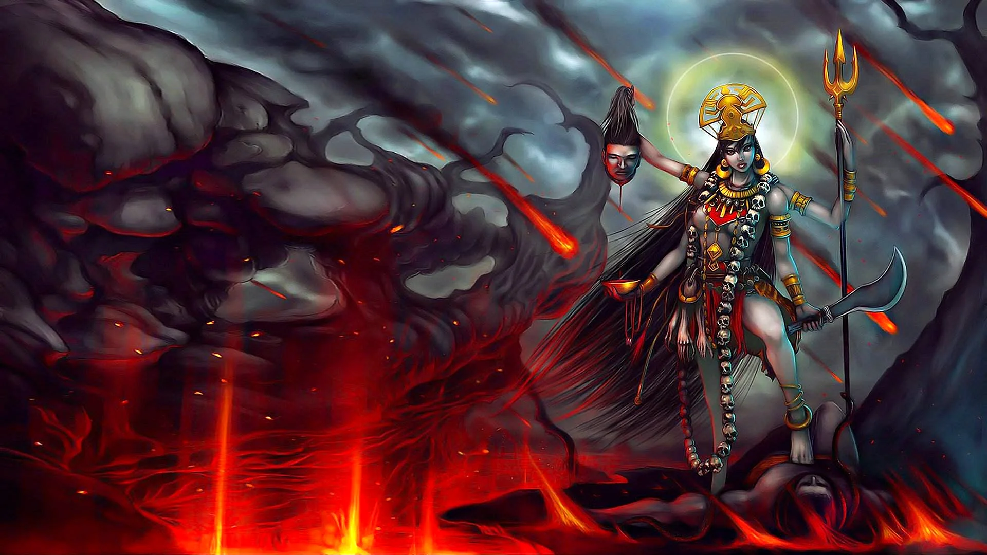 Gods god angry. Богиня Кали. Кали (демон). Шива и Кали.