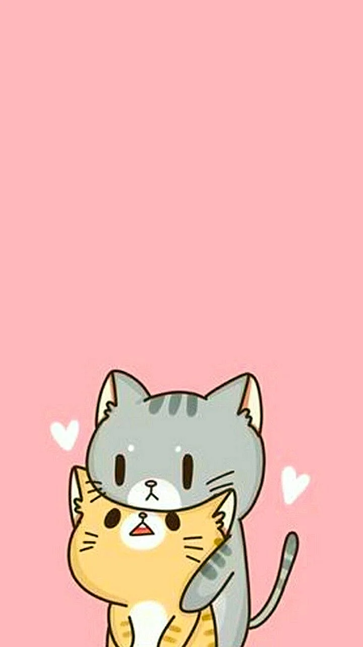 Kawaii Cats Wallpaper For iPhone