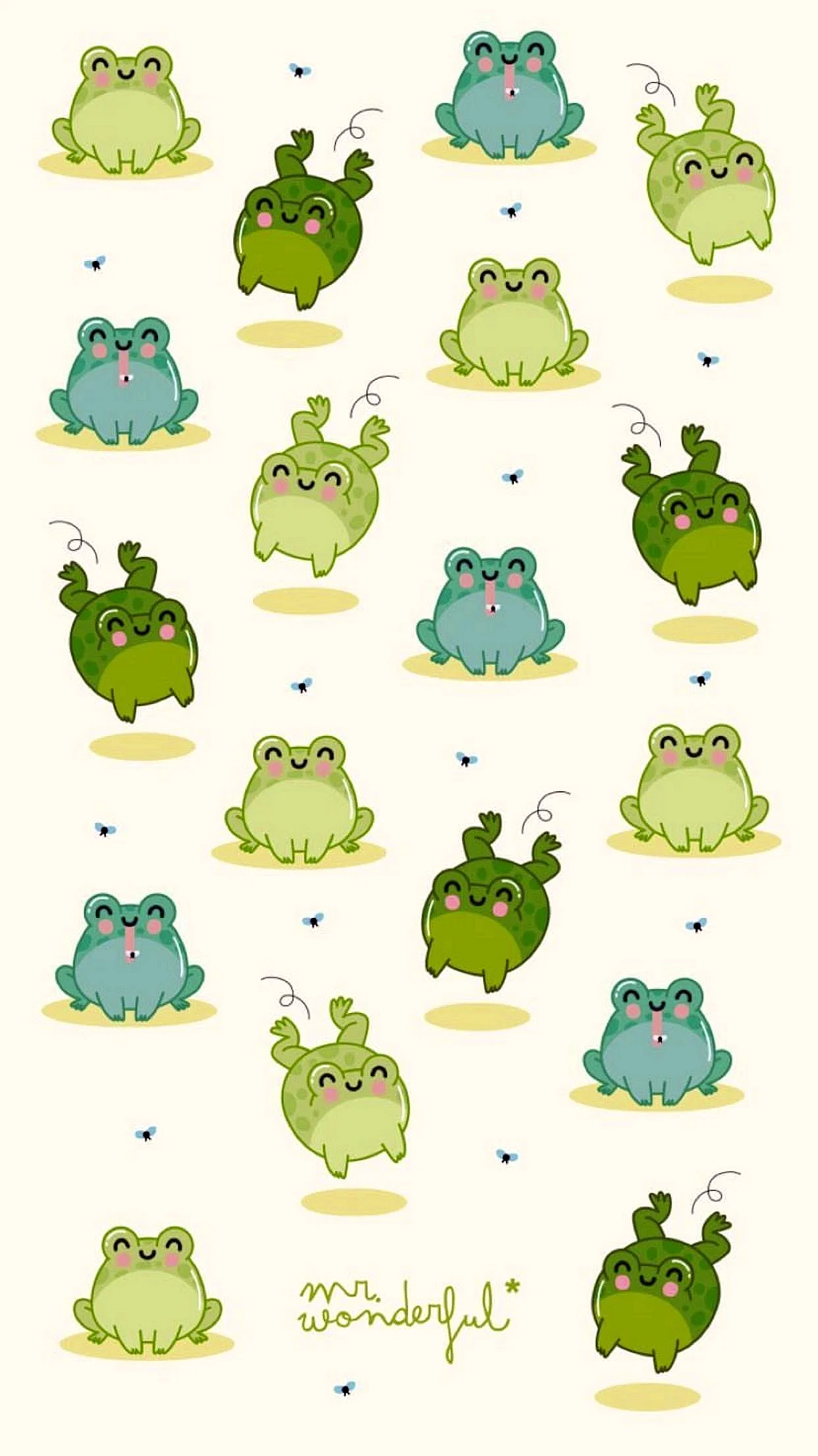 Kawaii Frog Wallpaper