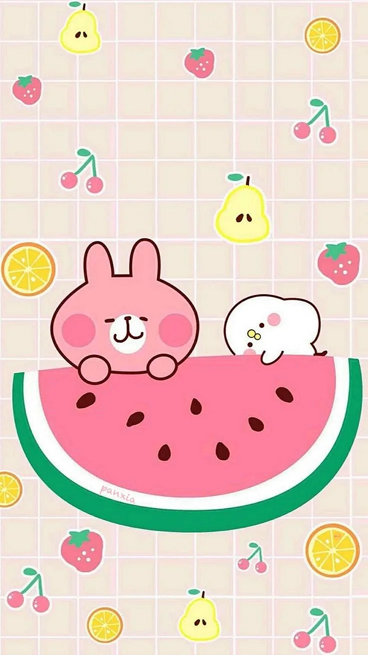 Kawaii Fruit Wallpaper For iPhone