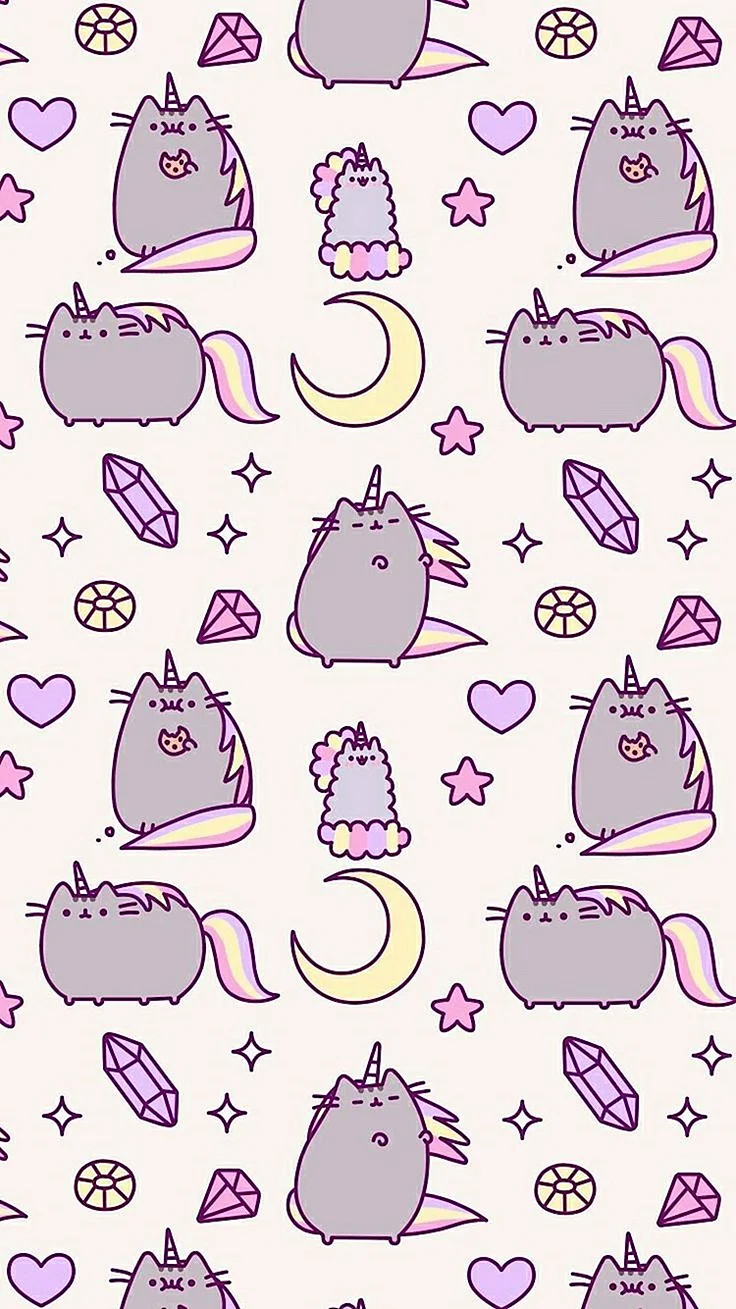 Kawaii Pusheen Wallpaper For iPhone