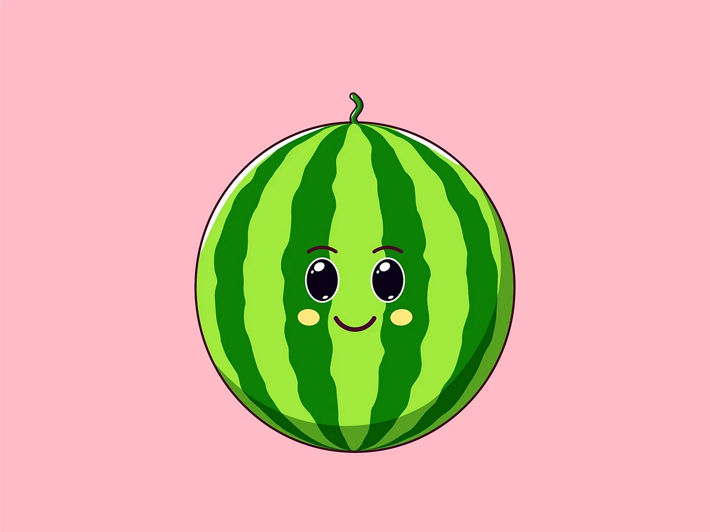 Kawaii Watermelon Wallpaper