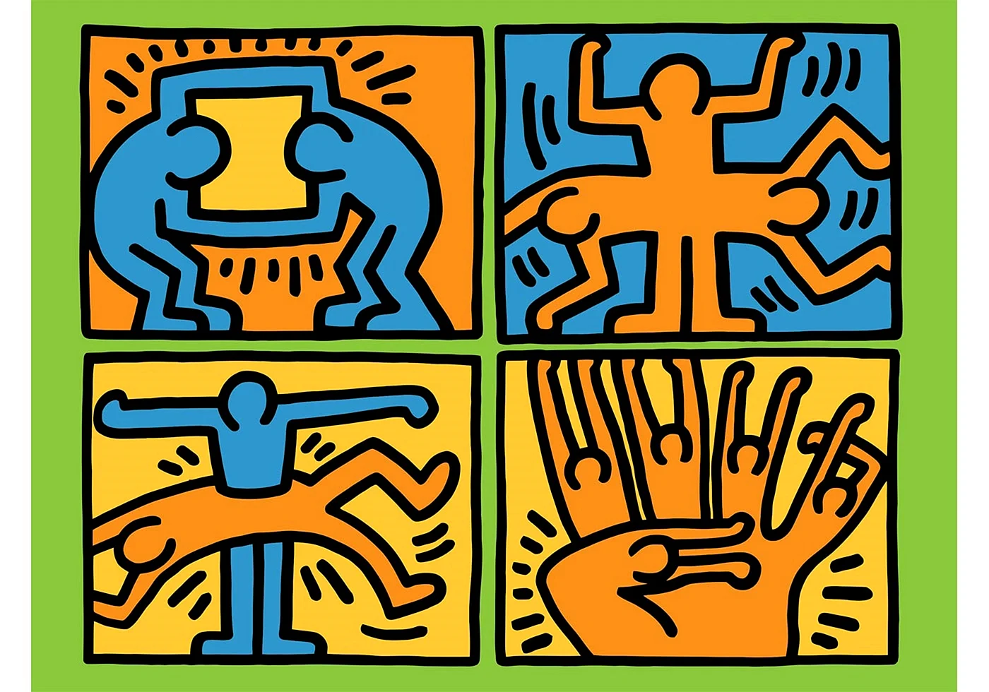 Keith Haring Montreux Wallpaper