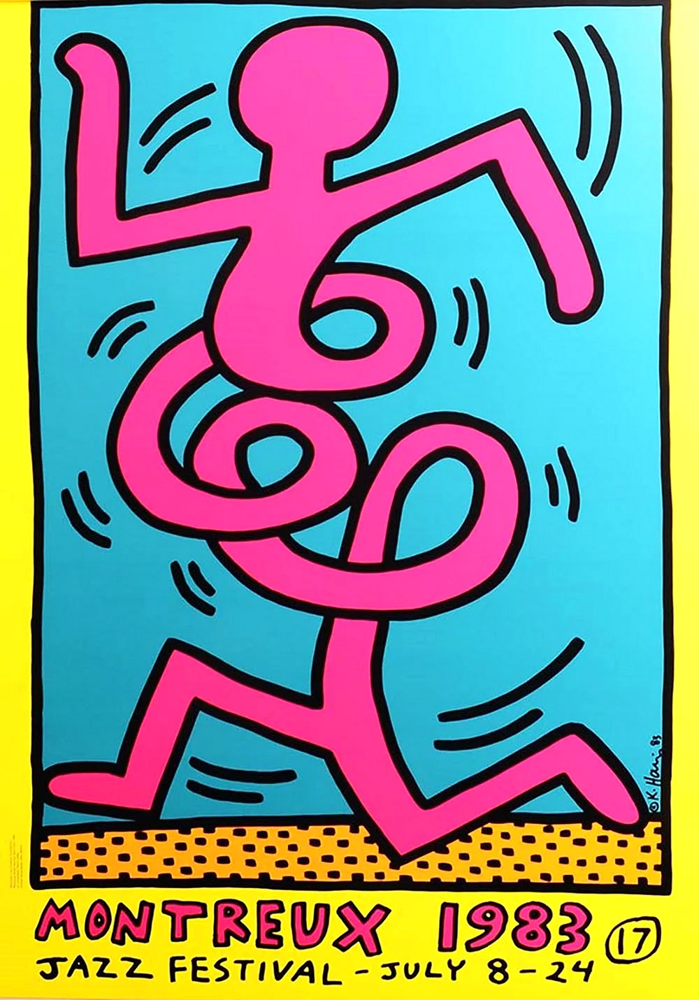 Keith Haring Montreux Wallpaper For iPhone